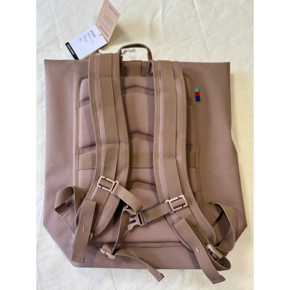 GOT BAG Rolltop‎ Lite Backpack Driftwood Tan Eco Friendly Laptop Sleeve NWT Hike - Picture 8 of 16